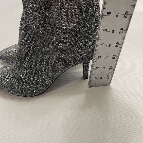 Michael Kors Katerina Crystal Embellished Ankle Ankle Boots Size 9.5 9 1/2 - Picture 5 of 10